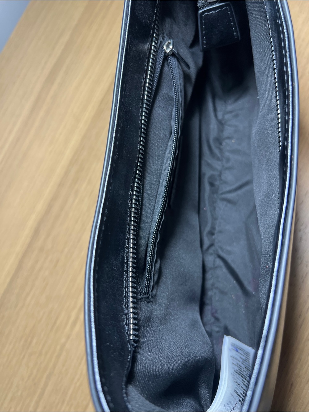 🖤 Call It Spring Y2K Style Black Glossy Hobo Shoulder Bag Mini Purse - Picture 8 of 11
